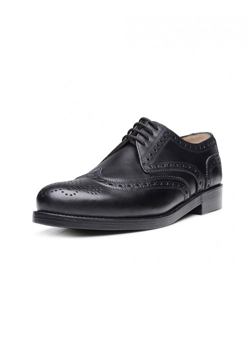 Heinrich Dinkelacker Zürich Full Brogue Schwarz