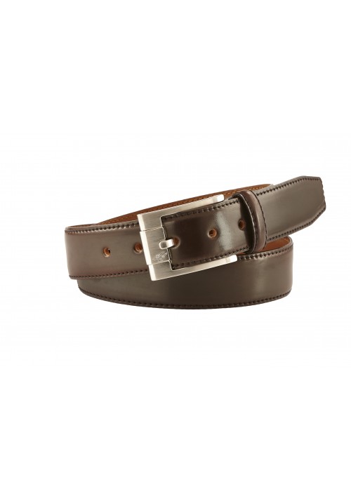 Heinrich Dinkelacker Shell Cordovan belt dark cognac 