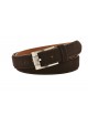 Heinrich Dinkelacker belt suede darkbrown 