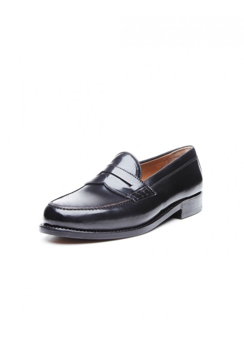 Heinrich Dinkelacker Wien Pennyloafer Cordovan black