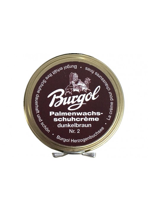 Burgol Palm Wax Shoe Polish dark brown 