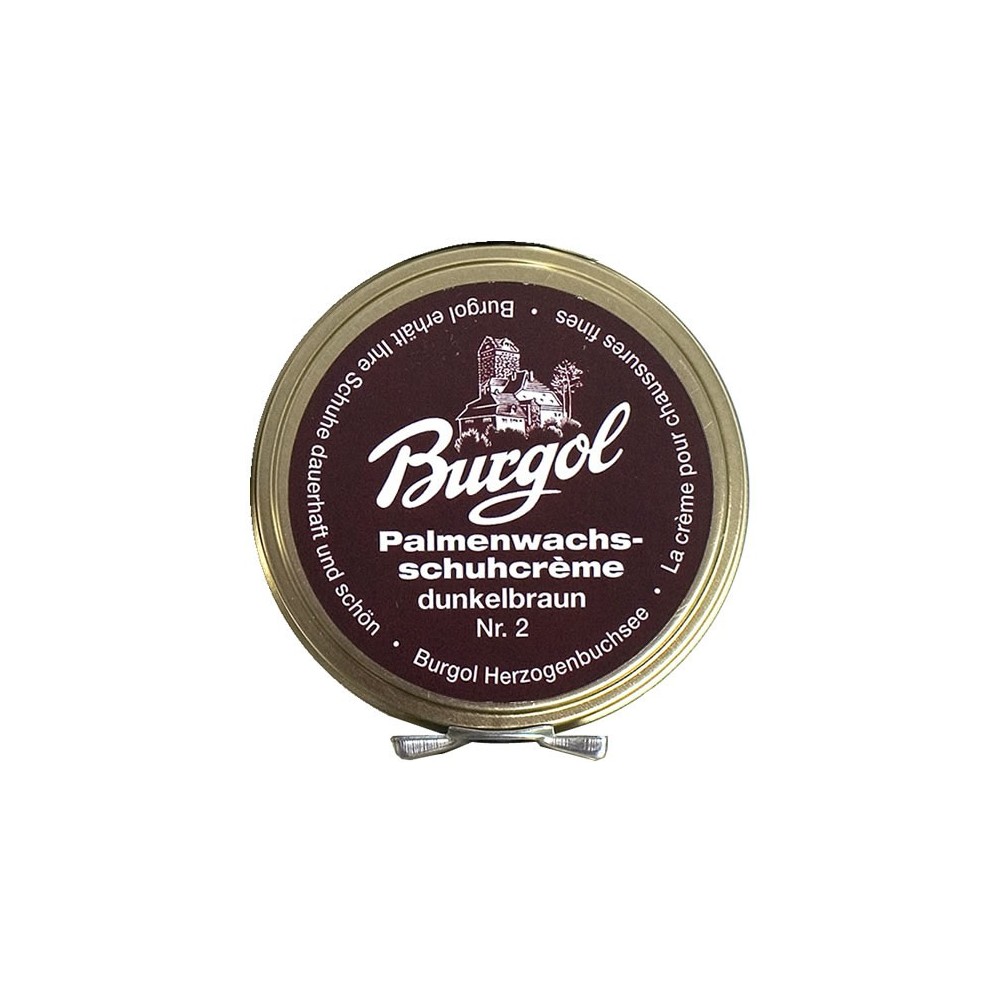 Burgol Palm Wax Shoe Polish dark brown