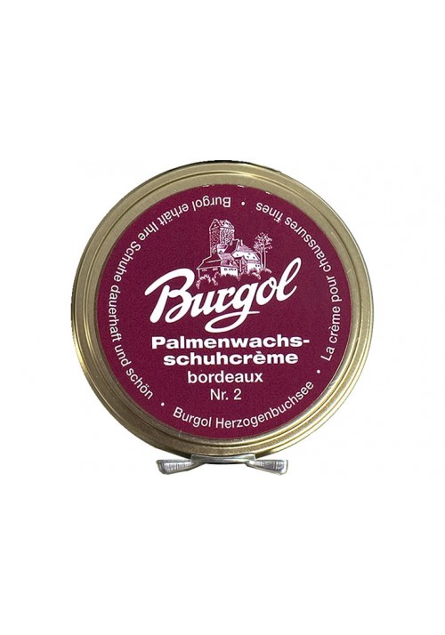 Burgol Palm wax Shoe Polish bordeaux