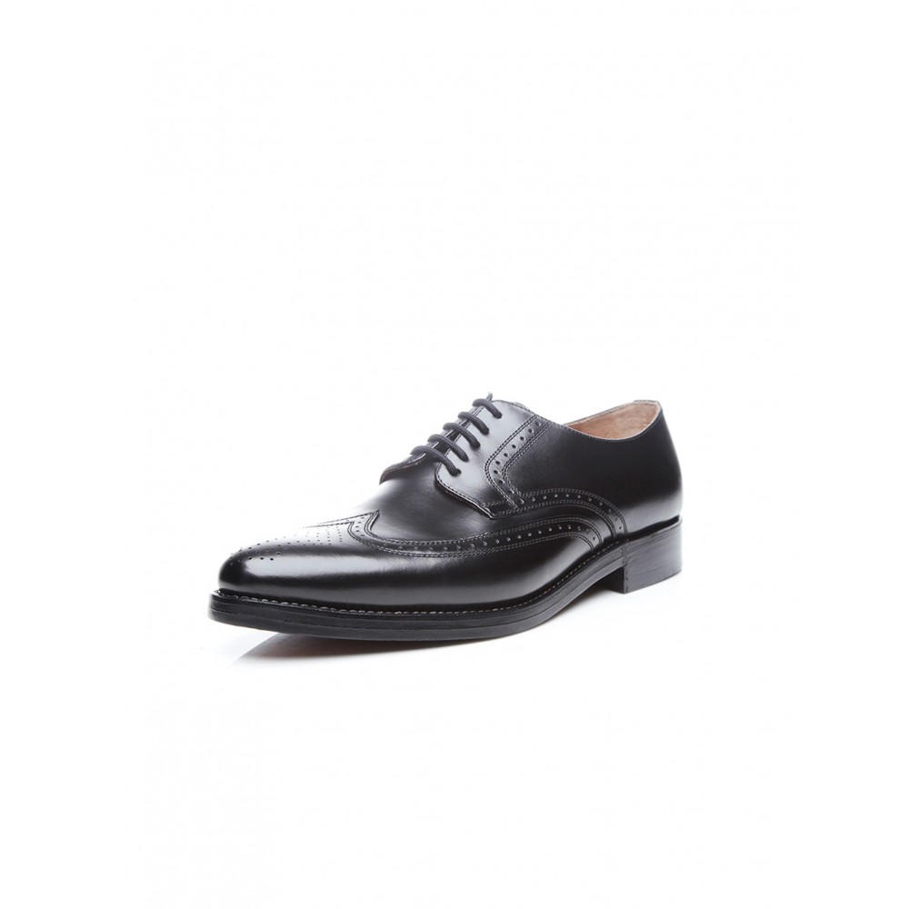 Heinrich Dinkelacker Milano Full Brogue Calfleather black stitch welte