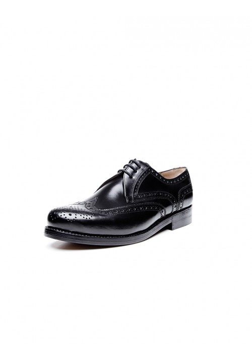 Heinrich Dinkelacker Janosh K Full Brogue black extra wide 