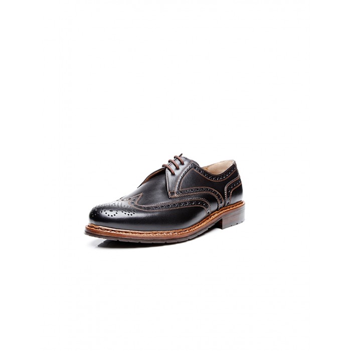 Heinrich Dinkelacker Janosh K Full Brogue dark brown extra wide