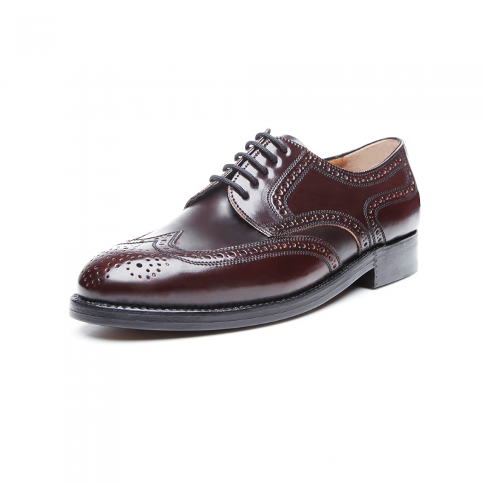 Heinrich Dinkelacker London Full Brogue Cordovan oxblood