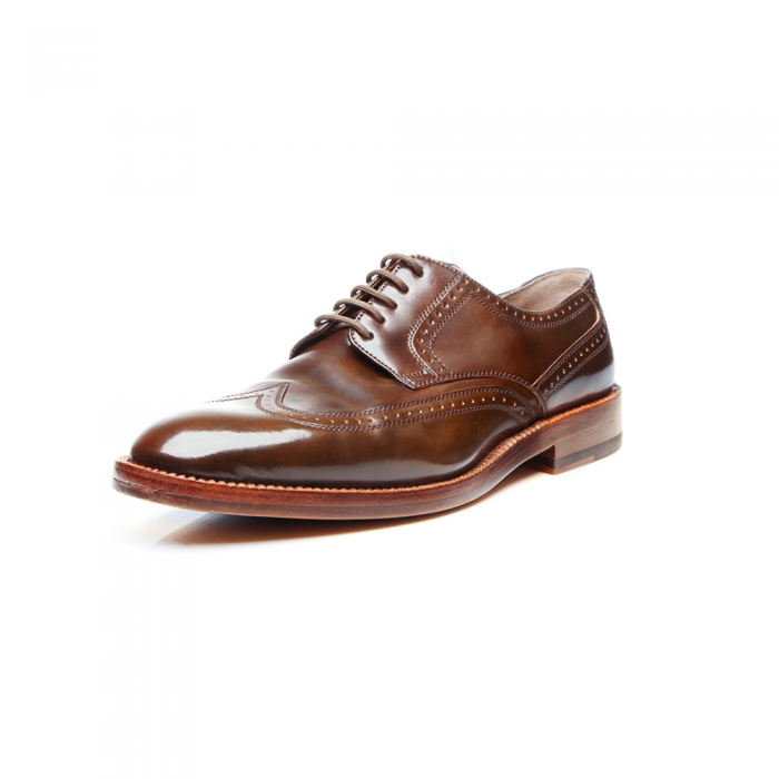 Heinrich Dinkelacker Luzern Brogue Cordovan dark cognac