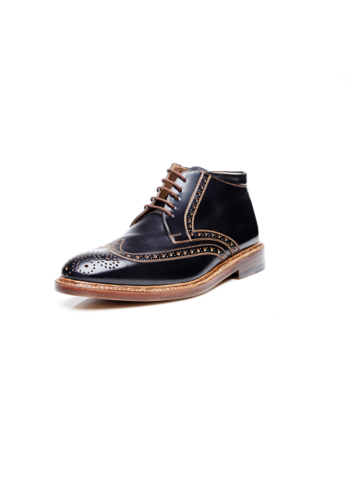 new collection Heinrich Dinkelacker Luzern Boot Cordovan black