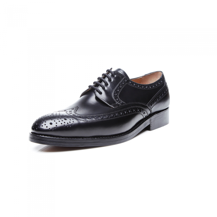 neue Kollektion Heinrich Dinkelacker Luzern Full Brogue schwarz