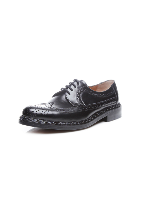 Heinrich Dinkelacker Janosh K Full Brogue black extra wide