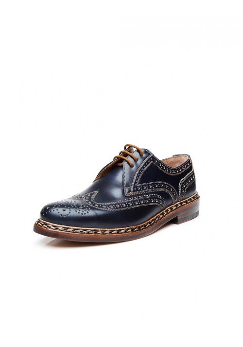 Heinrich Dinkelacker Buda Full Brogue Cordovan navy 