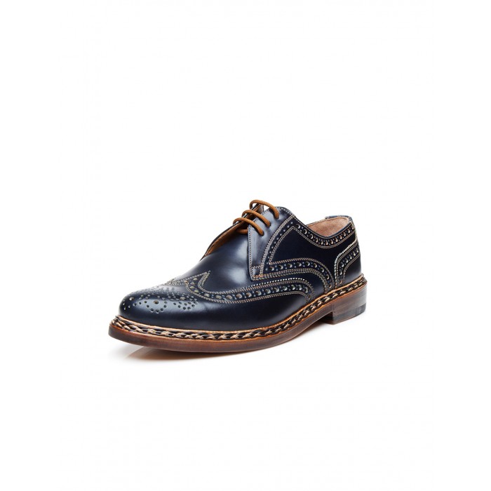 Heinrich Dinkelacker Buda Full Brogue Cordovan navy 